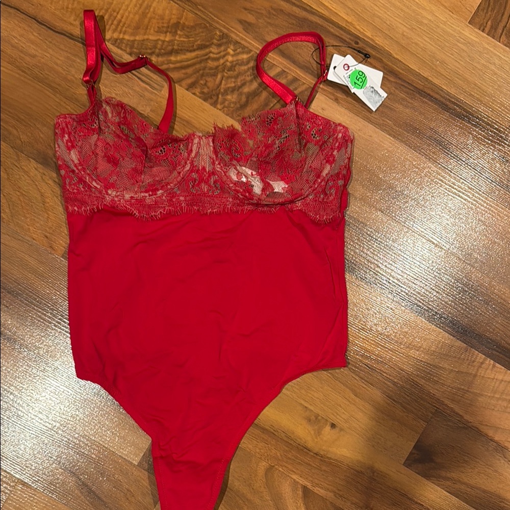 Skarlett Blue Women’s XS thong bodysuit with lace top